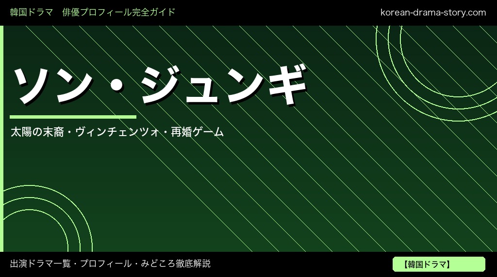 ソン・ジュンギ 出演ドラマ プロフィール